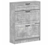 vidaXL Cabinet à Chaussures Utrecht 78 x 24 x 100 cm Bois d'ingénierie, Meuble à Chaussures Moderne, résistant à l'humidité, Rangement Contemporain, étagère stylée