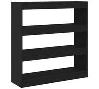 vidaXL Cabinet à livres/Cloison Chêne Noir 100x30x103cm Bois d'ingénierie