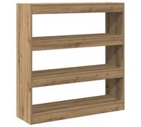 vidaXL Cabinet à livres / Séparateur de pièce en chêne artisanal - 100x30x103cm, fait en bois d'ingénierie