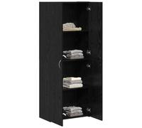 vidaXL Cabinet de Bureau Chêne Noir 60 x 32 x 152,5 cm, Armoire de Bureau, Design rectangulaire, Rangement Moderne pour Bureau, Solutions durables en Bois