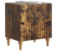 vidaXL Cabinet de Chevet 2 pcs Chêne fumé 43 x 34,5 x 50 cm, Table de Chevet Moderne, Table latérale rectangulaire, Rangement Pratique, élégant Meuble de Bureau Compact