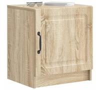 vidaXL Cabinet de Chevet 2 pcs Chêne Sonoma 43 x 34,5 x 47 cm, Table de Chevet Vintage, Meuble de Rangement Compact, en Bois aggloméré, Parfaite pour Toute Chambre