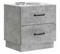 vidaXL Cabinet de Chevet 2 pcs Gris béton 43 x 34,5 x 44,5 cm, Table de Chevet Vintage, Armoire rectangulaire, Meuble Pratique, Solutions de Rangement élégantes, déco Maison