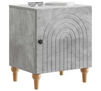 vidaXL Cabinet de Chevet 2 pcs Gris béton 43 x 34,5 x 50 cm, Table de Chevet Moderne, Table latérale rectangulaire, Rangement Pratique, élégant Meuble de Bureau Compact