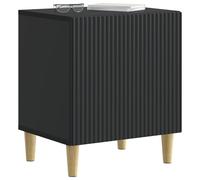 vidaXL Cabinet de Chevet 2 pcs Noir 43 x 34,5 x 50 cm, Rangement spacieux, Table de Chevet Vintage pour Chambre, Design Compact et Essentiel, Meuble d'intérieur