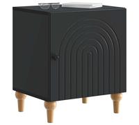 vidaXL Cabinet de Chevet 2 pcs Noir 43 x 34,5 x 50 cm, Table de Chevet Moderne, Table latérale rectangulaire, Rangement Pratique, élégant Meuble de Bureau Compact