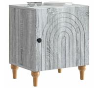 vidaXL Cabinet de Chevet 2 pcs Sonoma Gris 43 x 34,5 x 50 cm, Table de Chevet Moderne, Table latérale rectangulaire, Rangement Pratique, élégant Meuble de Bureau Compact