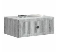 vidaXL Cabinet de Chevet 2 pcs Sonoma Gris 49 x 34,5 x 20 cm, Meubles de Chambre, Table de Nuit rectangulaire, Design Vintage, Rangement spacieux, Style Classique déco