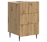 vidaXL Cabinet de Chevet avec tiroir Chêne Artisanal 43 x 41 x 68 cm, Tables de Nuit élégantes, Meubles Modernes pour Chambre, Rangement Compact, Chic et Pratique pour Votre intérieur
