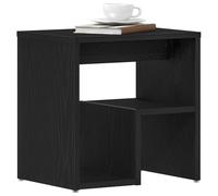vidaXL Cabinet de Chevet Chêne Noir 40 x 30 x 40 cm Bois d'ingénierie, Table de Chevet Rustique, Meuble Pratique, Rangement pour Chambre, Petite Table en Bois
