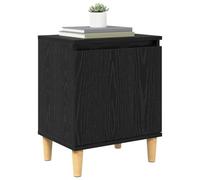 vidaXL Cabinet de Chevet Chêne Noir 40 x 30 x 50 cm Bois d'ingénierie, Table de Chevet compacte, Meuble Moderne, Rangement pour Articles personnels, Style Bois, Chambre à Coucher