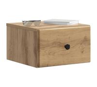 vidaXL Cabinet de Chevet Mural 2 pcs Chêne Artisanal 34,5 x 33 x 20 cm, Mobilier de Chambre Moderne, Tables de Nuit Rectangles, Tables d’appoint Pratiques, Espace de Rangement élégant