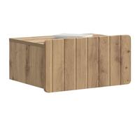 vidaXL Cabinet de chevet mural 2 pcs Chêne artisanal 49 x 34,5 x 24 cm