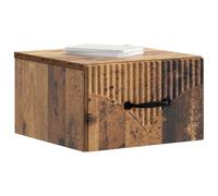 vidaXL Cabinet de Chevet Mural Bois Ancien 34,5 x 33 x 20 cm, Meubles de Chambre, Table de Nuit Moderne, Rangement Pratique, Petite Taille, Organisateur de Chevet