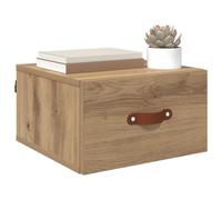 vidaXL Cabinet de Chevet Mural Chêne Artisanal 35 x 35 x 20 cm, Meuble Compact Moderne, de Nombreux rangements, étagère Murale, unité Gain de Place au Design Minimaliste