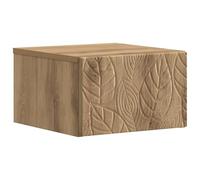 vidaXL Cabinet de Chevet Mural Chêne Artisanal 49 x 34,5 x 20 cm, Salon, Bureau Compact, Rangement Mural, Meuble Flottant, Table de Nuit Pratique, Organisateur Moderne