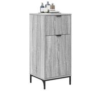 vidaXL Cabinet de Salle de Bain Gris Sonoma 39,5 x 36 x 88 cm, Armoire de Salle de Bain, Organisateur Moderne Rectangular, étagères compactes, Solution de mobilier Minimaliste