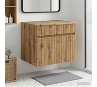 vidaXL Cabinet de Salle de Bain Mural Chêne artisanal