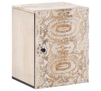 vidaXL Cabinet de Salle de Bain Suspendu Blanc 38 x 33,5 x 48 cm, Rangement élégant pour salle de bain, meuble mural rectangulaire, organisateur en bois de mangue, usage intérieur