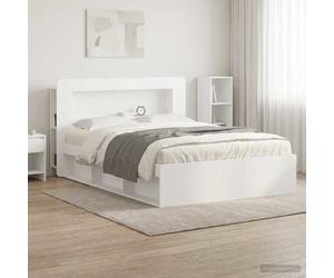 vidaXL Cabinet de Tête de Lit avec stockage Blanc Bois d’ingénierie poids:26.65 kg 7860