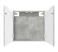 vidaXL Cabinet pour cible Gris béton 56 x 12 x 63 cm Bois d'ingénierie