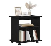 vidaXL Cabinet roulant Chêne noir 60×45×55 cm Bois d'ingénierie – Unité mobile de bureau