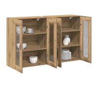 vidaXL Cabinets muraux 2 pcs Chêne artisanal 69,5 x 34 x 90 cm - Meuble de rangement salon