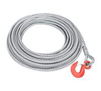 vidaXL Câble Métallique Câble de Monte-Charge Câble de Treuil de Levage Reliure Chaîne Meuleuse Corde à Linge Balustrade de Bricolage 1600 kg 20 m