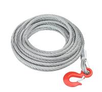 vidaXL Câble Métallique Câble de Monte-Charge Câble de Treuil de Levage Reliure Chaîne Meuleuse Corde à Linge Balustrade de Bricolage 3200 kg 20 m