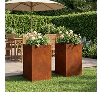 Cache-pot de jardin d'extérieur Boîte Jardinière balcon surélevé vidaXL vidaXL