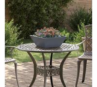 vidaXL Bac à plantes de jardin 5 pcs Anthracite 40 x 40 x 15 cm