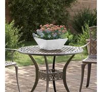 vidaXL Cache-pot de jardin 5 pcs Argent 35 x 35 x 15 cm