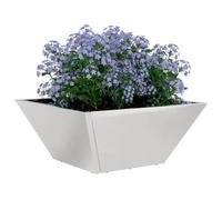 vidaXL Pot de jardin 5 pcs argent 35 x 35 x 15 cm acier inoxydable