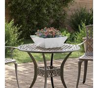 vidaXL Pot de jardin 5 pcs argent 40 x 40 x 15 cm acier inoxydable