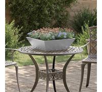 vidaXL Pot de jardin 5 pcs argent 50 x 50 x 15 cm