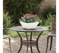 vidaXL Pot de jardin 5 pcs blanc 35 x 35 x 15 cm