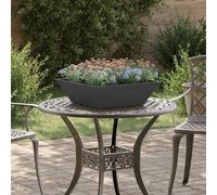 vidaXL Bac à plantes de jardin 5 pcs Noir 50 x 50 x 15 cm