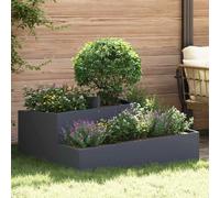 vidaXL Cache-pot de jardin Anthracite 100 x 100 x 50 cm