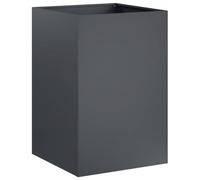 vidaXL Cache-Pot de Jardin Anthracite 40 x 40 x 75 cm, Vase de Jardin Moderne, Rectangulaire, Résistant aux Intempéries, Idéal pour Fleurs et Plantes