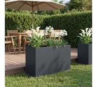 vidaXL Cache-pot de jardin Anthracite 80 x 40 x 50 cm