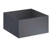 vidaXL Cache-Pot de Jardin Anthracite 80 x 80 x 40 cm, Vase de Jardin Moderne, Rectangulaire, Résistant aux Intempéries, Idéal pour Fleurs et Plantes