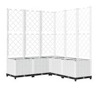 vidaXL Cache-Pot de Jardin Blanc 120 x 120 x 136 cm