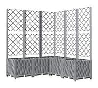 vidaXL Cache-Pot de Jardin Gris Clair 120 x 120 x 136 cm