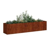 vidaXL Cache-Pot de Jardin Rouillé 200 x 40 x 40 cm