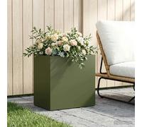 vidaXL Cache-Pot de Jardin Vert Olive 50 x 30 x 50 cm