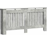 vidaXL Cache-radiateur Béton Gris 172 x 19 x 81,5 cm Bois composite