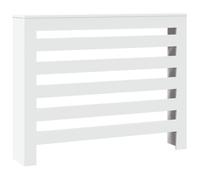 vidaXL Cache-radiateur Blanc 104x20x82 cm Bois d'ingénierie, Bouchon de radiateur, Cache-radiateur Haut, radiateur à Profil réduit