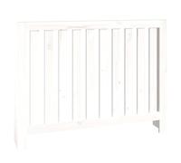 vidaXL Cache-radiateur Blanc 108,5x19x84 cm Bois Massif de pin