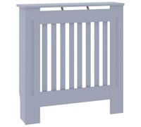 vidaXL Cache-radiateur Bois d'ingénierie Gris 78 cm