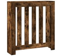 vidaXL Cache-radiateur chêne fumé 78x20x82 cm Bois d'ingénierie, Bouchon de radiateur, Cache-radiateur Haut, radiateur à Profil réduit